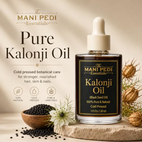 Image of TMPE Kalonji Oil for Hair Growth & Skin - Black Seed Oil for Hair Fall, Scalp Health & Hair Thickening | Nigella Sativa Hair Oil - 30 ml