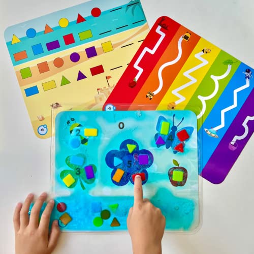 hand2mind Colors & Shapes Sensory Pad, Occupational Therapy Toys, Fine Motor Toys, Toddler Sensory Toys, Sensory Water Mat, Sensory Play Therapy Toys, Calming Toys for Kids, Calm Down Corner Supplies - Image 4