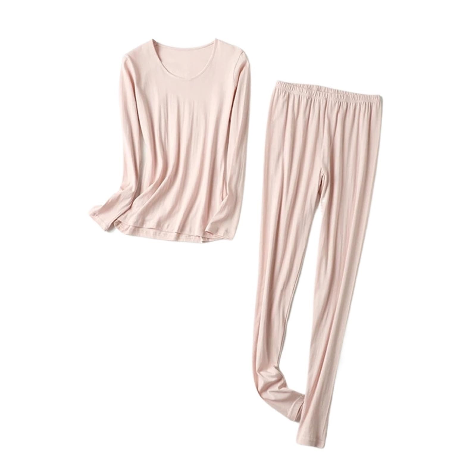 Conjuntos Térmicos Para Mujer Conjuntos de ropa interior térmica for mujer, 80 seda, 20 algodón, conjunto de lencería, ropa interior, ropa de invierno for mujer, pijama de capa Base cálido Conjunto De