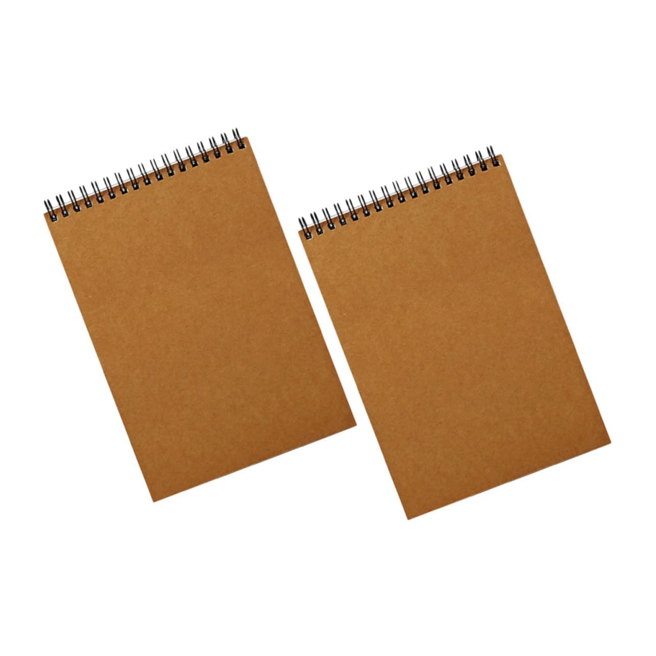 Carnets de Croquis A4 à Spirale, 2 Pièces, Papier Marron Présent Rentrée