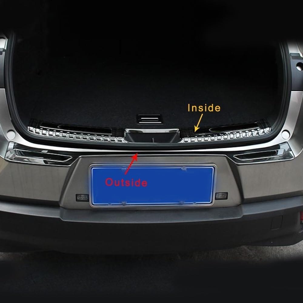 Protector de parachoques trasero Protector de maletero trasero de coche, parachoques trasero de coche para guardabarros, protector de umbral, almohadilla cromada, embellecedor adhesivo para UX ZA10 20