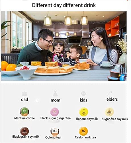 Máquina de café en cápsulas para el hogar, máquina de bebida inteligente de té con leche de soja 1600W - Imagen 8