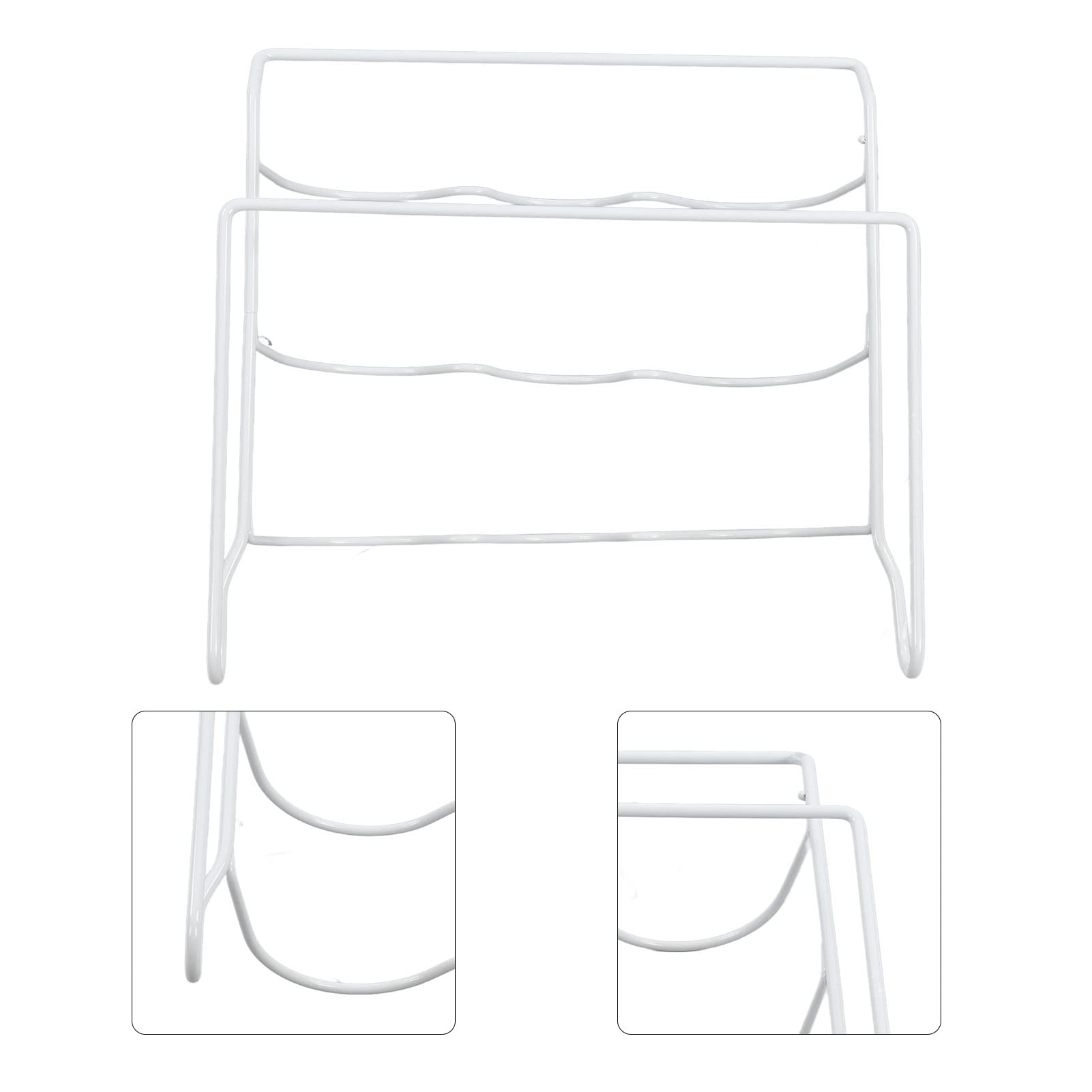 mingzhe Portabottiglie per Vino da Frigorifero Forte capacità Portante Portabottiglie in Metallo Resistente per Frigorifero Organizzatore di Birra 33x31,5x11,5 Cm