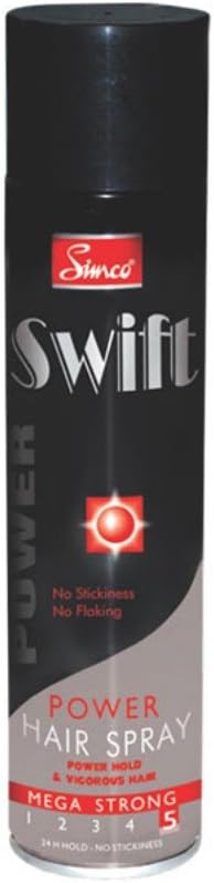 - Simco Swift Mega Strong Hair Spray, 100ml