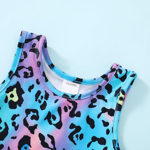 Image of Baby Swimsuit Girl Two Piece Bathing Suit Toddler Girls Summer Beach Ruffle Tankini Swimwear 1-7Y