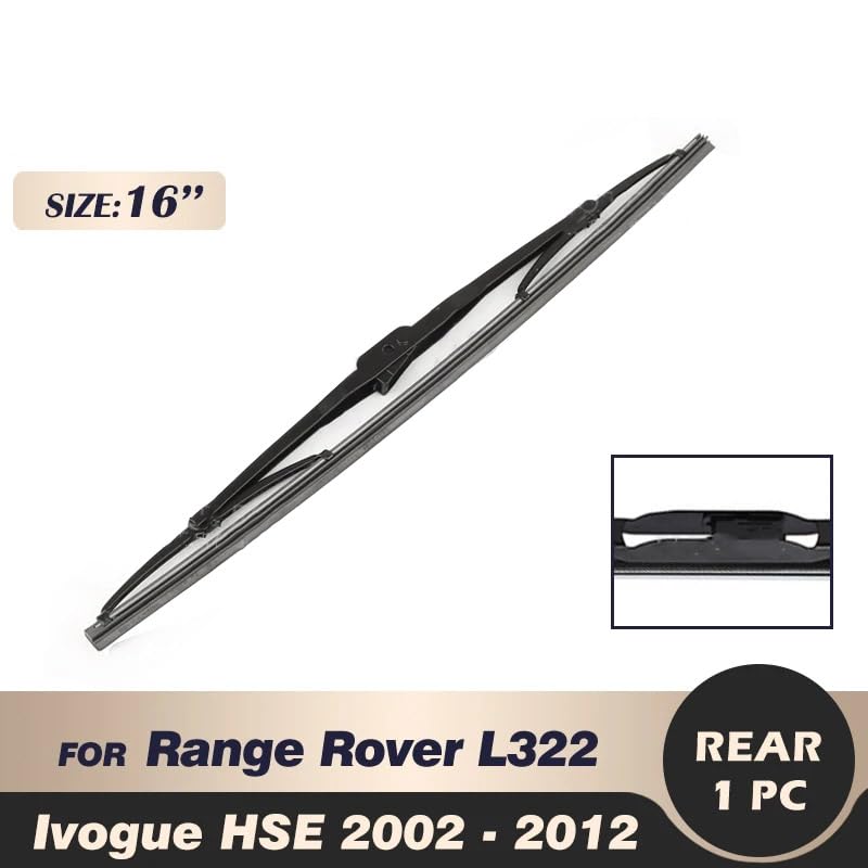 1 sztuka tylnej wycieraczki do szyb Land Rover Range Rover L322 Ivogue HSE 2002-2012, naturalna guma do wycieraczek, zamiennik