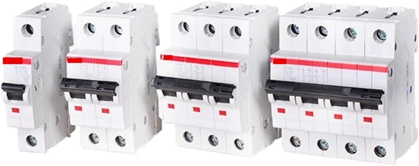 1pcs Miniature Circuit Breaker S200 1P 1P+N 2P 3P 4P Type C 1A 2A 3A 4A 6A 10A 16A 20A 25A 32A 40A 50A 63A(1P N,50A)