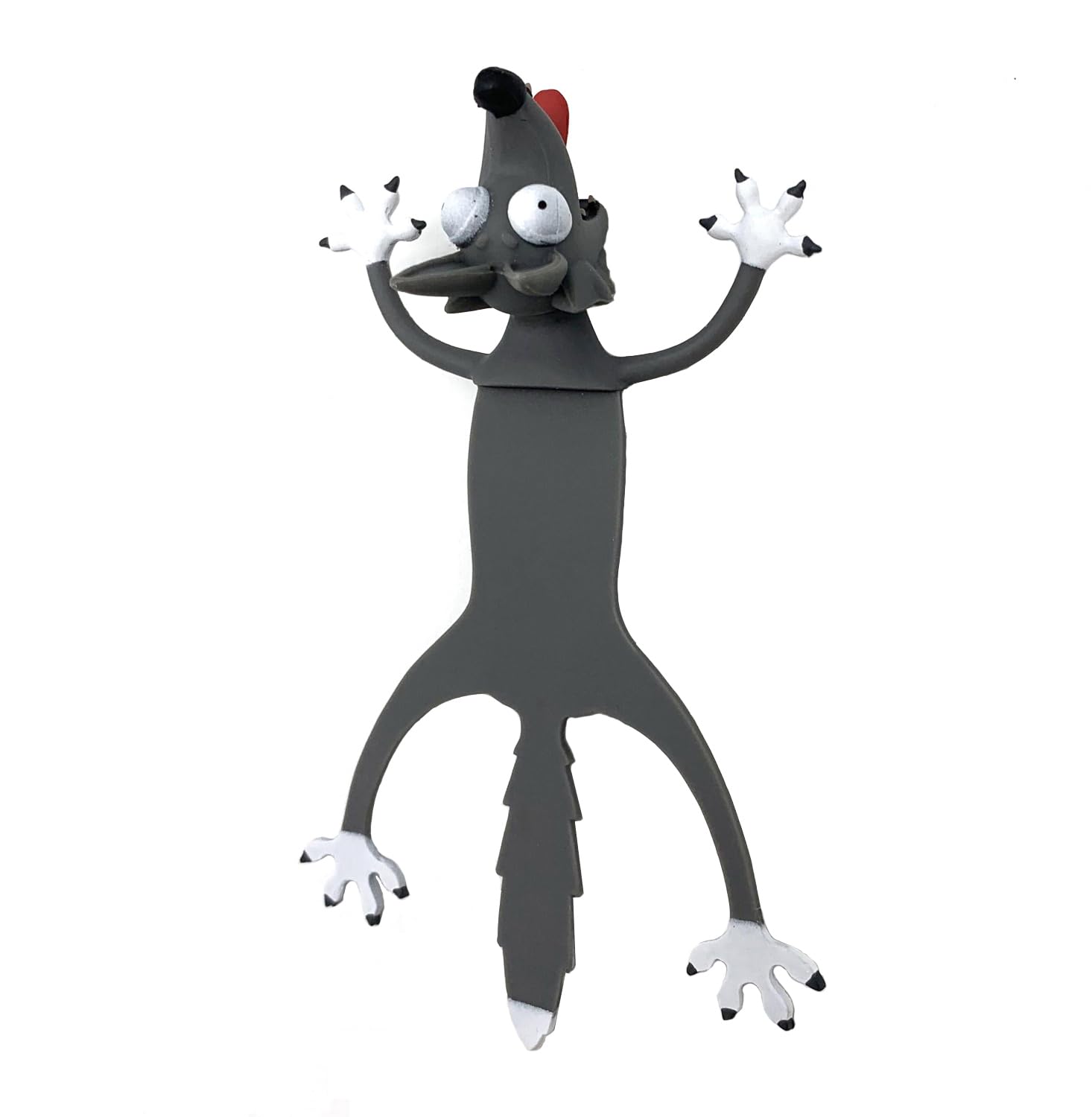 WANTY Funny 3D Cartoon Bookmark Lovely Animals Reading Bookmarks for Students Office Stationery Creative Gift Ideal for Boys Girls (Wolf)