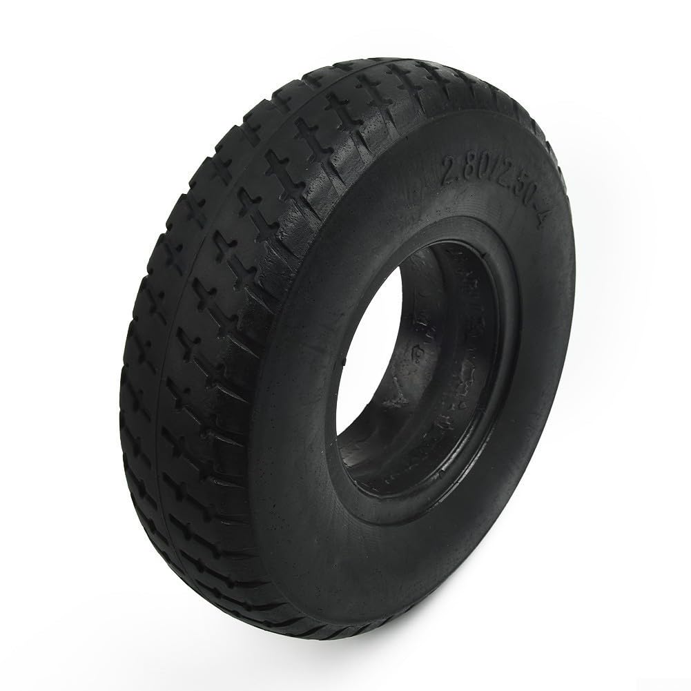 Solid Tire, 2.80/2.50-4 Elder Mobility Electric Scooter Wheels Non-inflable Polyurethane Rubber