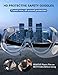 MELASA Safety Goggles ANSI Z87.1, Anti-Fog Protective Lab Goggles, Eye Protection Goggles, Adjustable,Lightweight