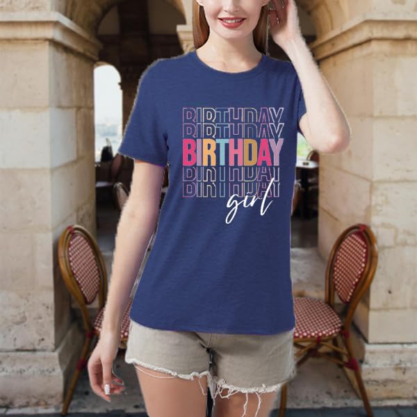 Image of Happy Birthday Shirts for Women Cute My Day My Way Birthday Girl T Shirt