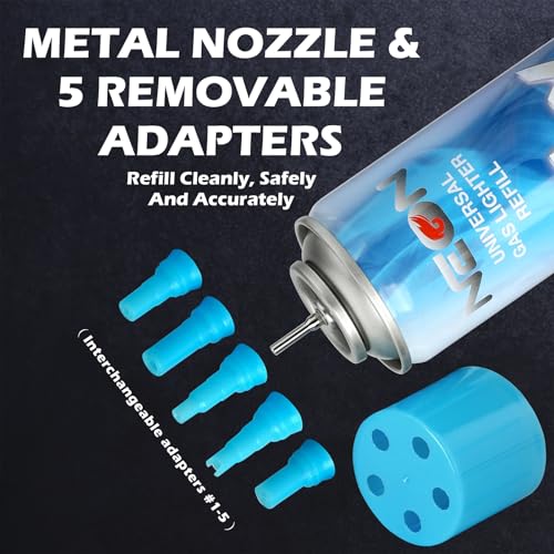 image for NEON Butane Refill, 11X Ultra-Refined Butane Fuel, 300ml Premium Light