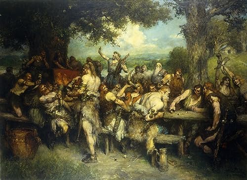 Une célébration viking poster toile 58x90 grand format sans cadre