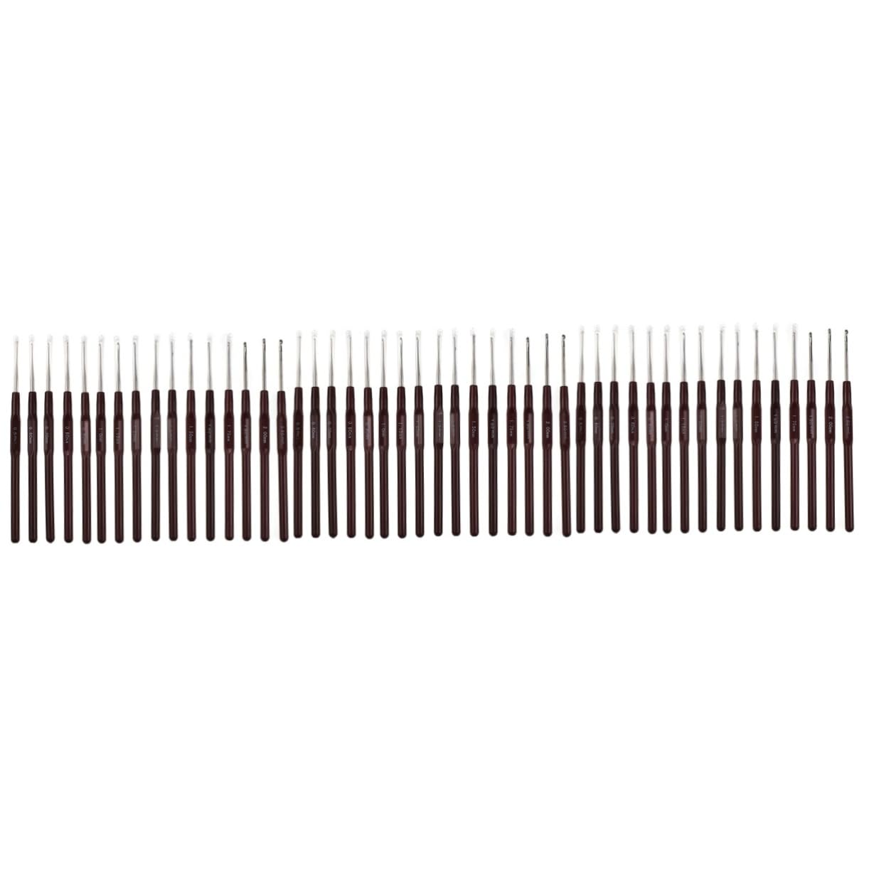 DOITOOL Kit De 54 Agujas Para Encaje Tapicería Puntadas Croquet Ganchillo Café