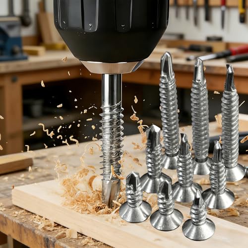 20 Tornillos Autoperforantes Acero Inoxidable M4.2 25mm