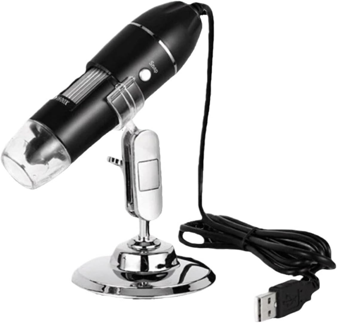 USB Microscope, Digital Microscope Scope Camera 1600x Portable 3 in 1 Type-C USB Inspection for Smartphone Repair for Kids Electronic Equipment