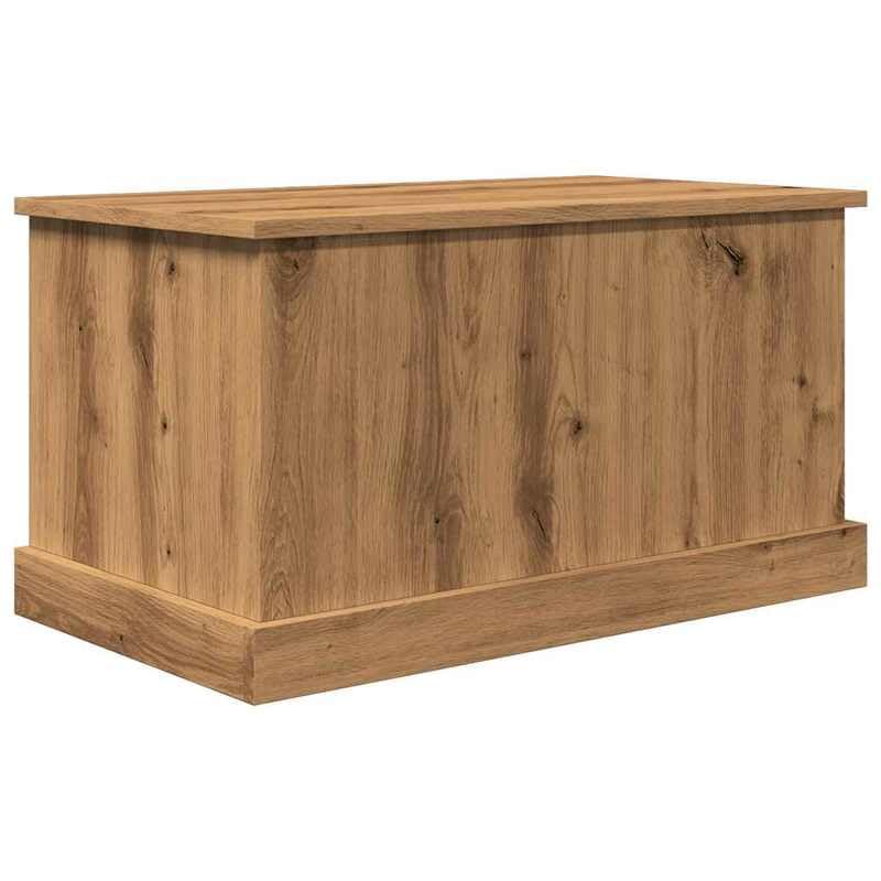 Eleganz Baúl de almacenamiento de material de madera, 70 x 40 x 38 cm, espacio de almacenamiento para salón, dormitorio y pasillo, elegante aspecto de roble Artisan, ahorra espacio y es duradero