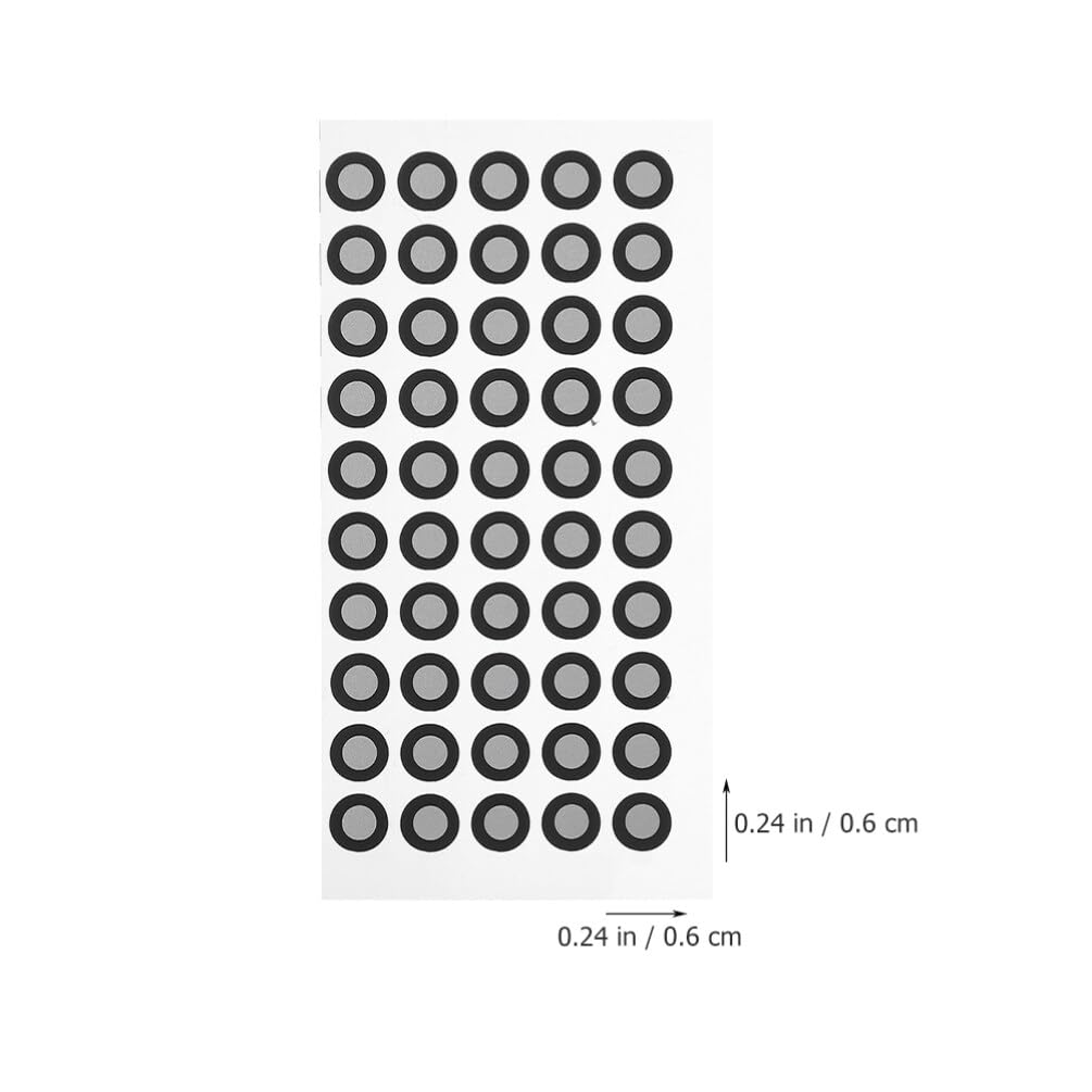 VILLCASE 4 Sheets Scanning Reflection Markers Reflective Film Point Reflection Markers for Scanning Scanner Marking Points Reference Points for Scanning 3D The Pet Consumables