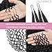 Human Crochet Hair for Black Women Curly Knotless Human Hair Crochet Bundles 18 Inch 50g Pre-Separated Feather Crochet Human Hair Wet and Wavy Invisible Crochet Hair Extensions Kit Natural Black