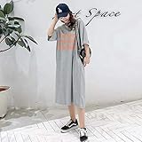 Camisones Mujer A Media Pantorrilla Rayas Estampadas Talla Grande 5XL Suelto Casual Encantadoras Chicas Camisas De Dormir Cómoda Moda Diario, 25, hM