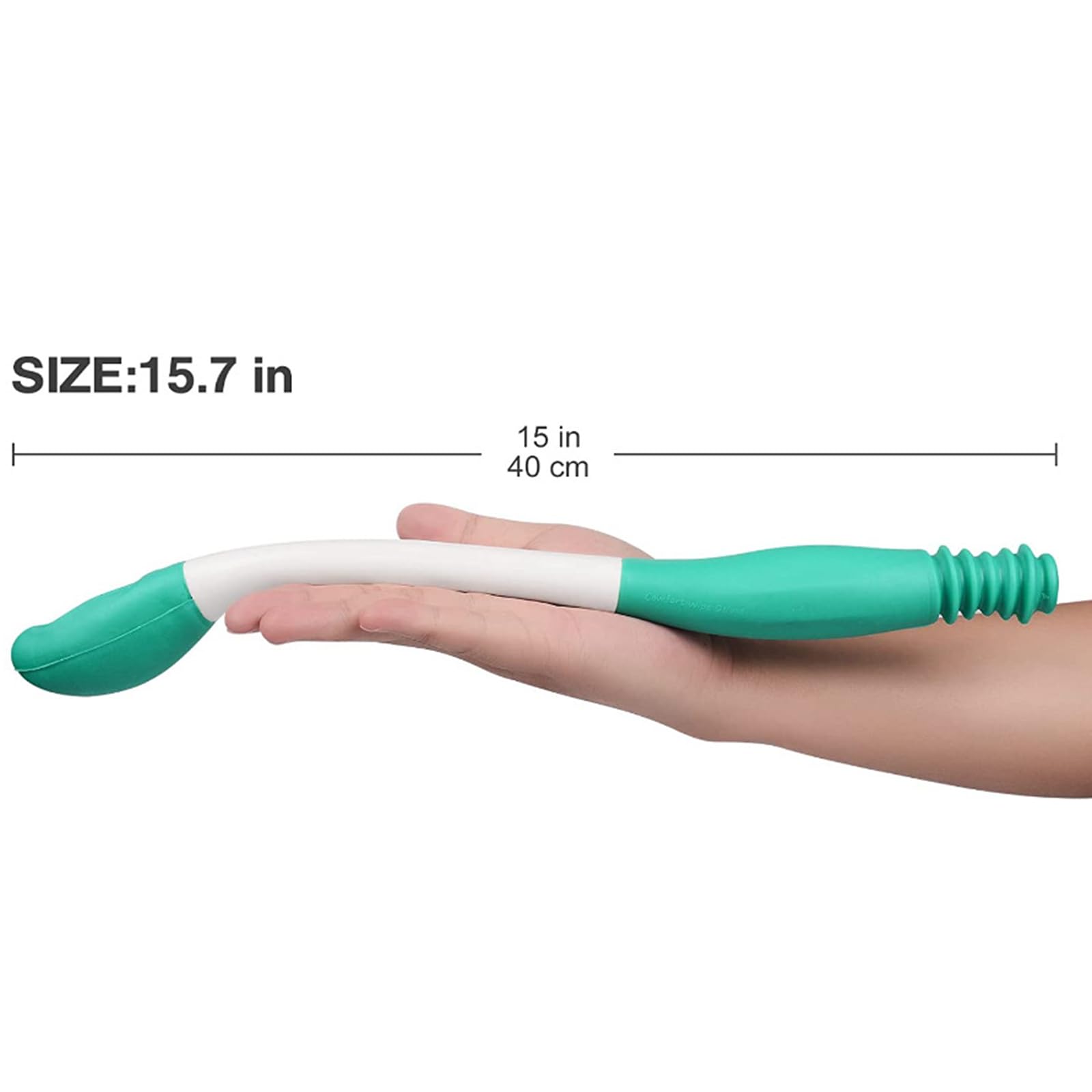Set di strumenti igienici per la pulizia, con manico lungo, spazzola antiscivolo per vasca da bagno con manico curvo e spazzola curva per capelli per persone in sovrappeso, anziani e disabili