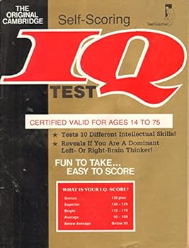 Paperback Cambridge Self Scoring IQ Test Book