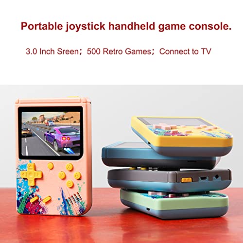 Console de jogo portátil com tela colorida de 3,0 polegadas G50 com 500 consoles de jogos portáteis