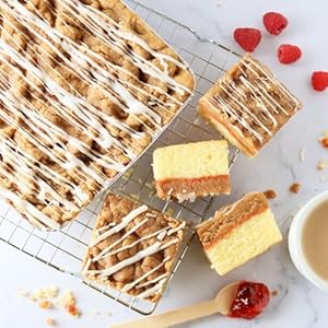 Dulcet Gift Baskets Raspberry Preserves Tart and Sweet Crumb Cake Gift- Box of 2 8×8 Dessert Cake Trays Gift for Holiday, Birthday, Sympathy, Get Well, & Family or Office Gatherings for Men & Women.