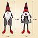 D-FantiX Mr and Mrs Christmas Gnomes Plush Set of 2, Handmade Swedish Tomte Santa Scandinavian Figurine Nordic Plush Elf Doll Gnome Ornaments Christmas Decorations Home Decor 13 Inch