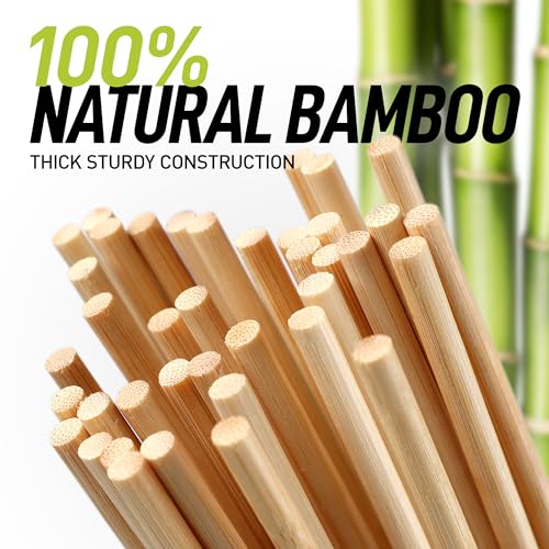 Zulay Kitchen Authentic Bamboo Marshmallow Smores Sticks - 30" Extra Long 5mm Heavy-Duty Bamboo Skewers - Ideal for Grilling & Camping by Zulay Kitchen - Image 2
