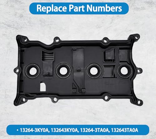Image of Engine Valve Cover with Gasket & Bolts & Oil Cap Compatible for 2014-2017 Infiniti Qx60, 2014-2017 Nissan Altima Rogue Murano, 2014 Pathfinder 2.5L Replaces# 13264-3KY0A