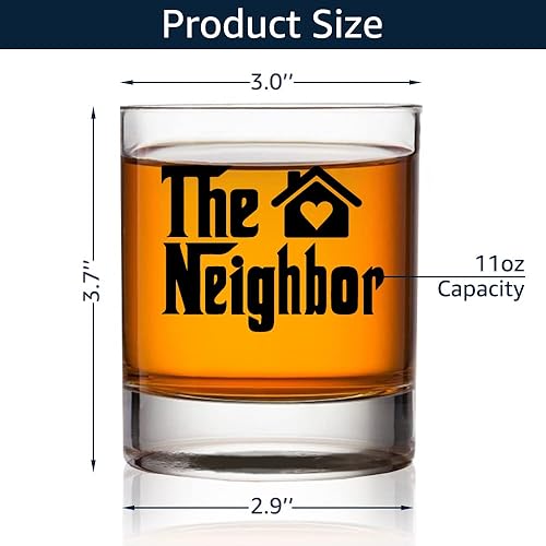Miniatura 3 de Vasos de whisky The Neighbor, regalo de inauguración de la casa para hombres y mujeres, regalos únicos para vecinos, divertidas ideas de regalo para
