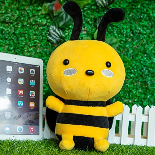 Putrer Bee Plush Toy,12" Bee Stuffed Animal,Soft Honeybee Plush Doll Gift For Kids Birthday Party,Christmas,Valentine (12 Inch) #TOP3