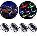 cciyu 4 Pack Car Wheel Rim Light Waterproof Solar Energy LED Flashing Lights Car Tyre Decoration Accessories
