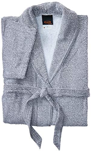Lot de 1 peignoir en tissu éponge Lepper gris moyen Artemis de 1 coton traditionnel