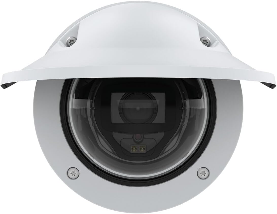 Axis P3268-LVE dome camera, front view with sun shield