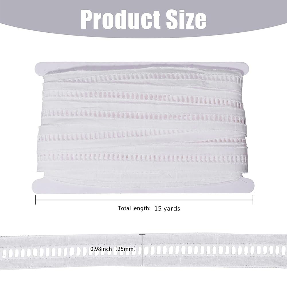 CHGCRAFT 16 metri di filo di cotone scala decorazione ricamato a vuoto ricamo ricamo ricamato con pezzi di ricamo ricamato bordo decorazione abbigliamento accessori DIY decorazione sposa di nozze