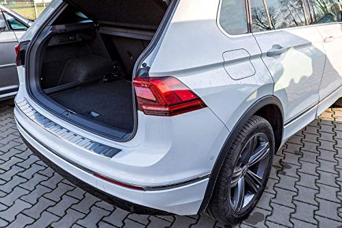 Fit Tiguan Allspace II/Tiguan II 2 protector de parachoques trasero cromado de acero inoxidable Cover