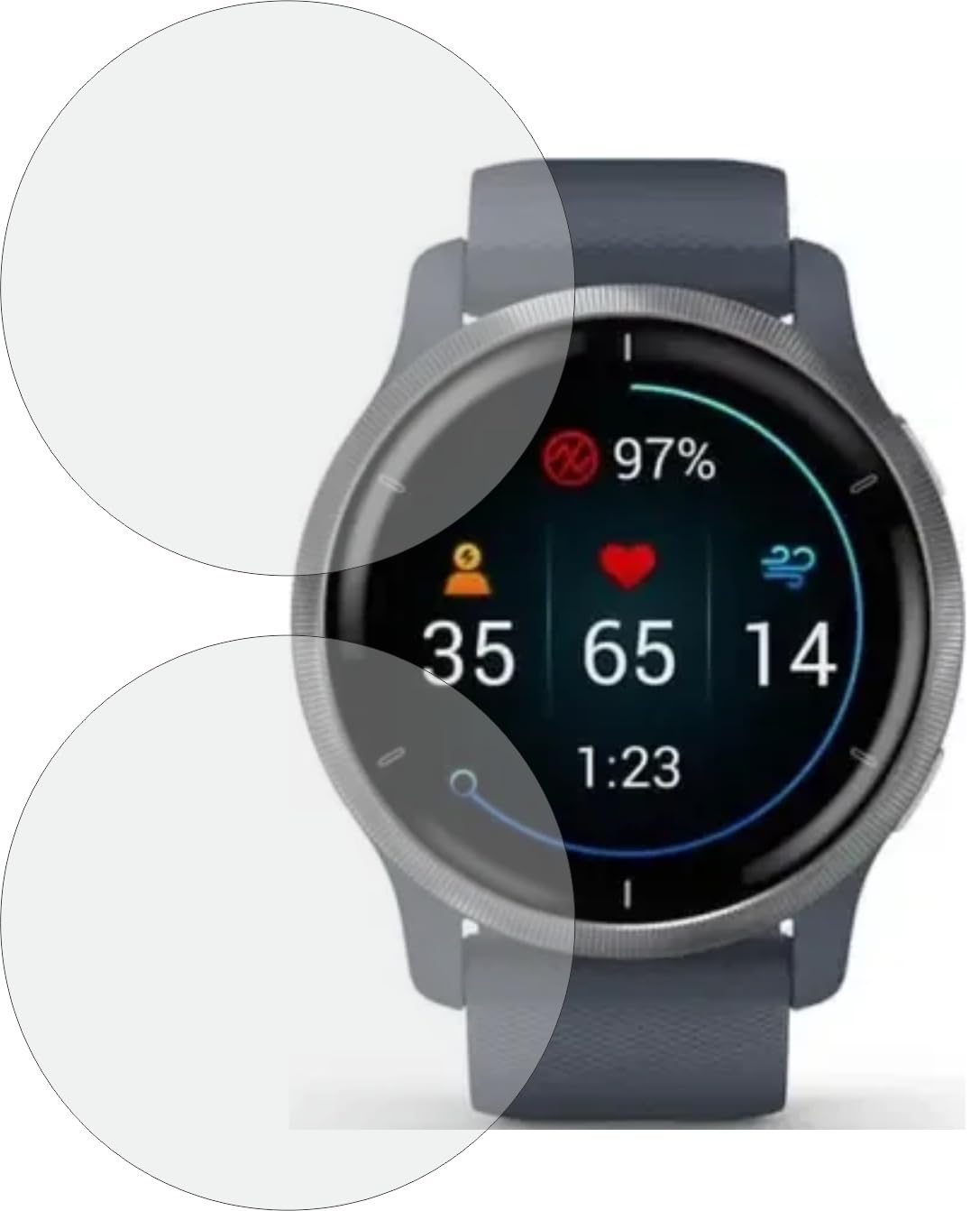 MOBLING Screen Protector Compatible With Garmin Venu 3 45mm Smartwatch, Full Coverage TPU Fiber Screen Guard not a Tempered Glass (Pack of 2) (B0CYWTHZZW) Amazon Price History, Amazon Price Tracker