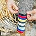 BONANGEL Mens Dress Socks Fun Funny Colorful Crazy Crew Dress Socks For Men 8-12