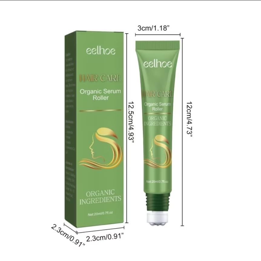 Eelhoe Hair Care Organic Serum Roller with Organic Ingredients, Scalp Treatment, 0.7 fl oz