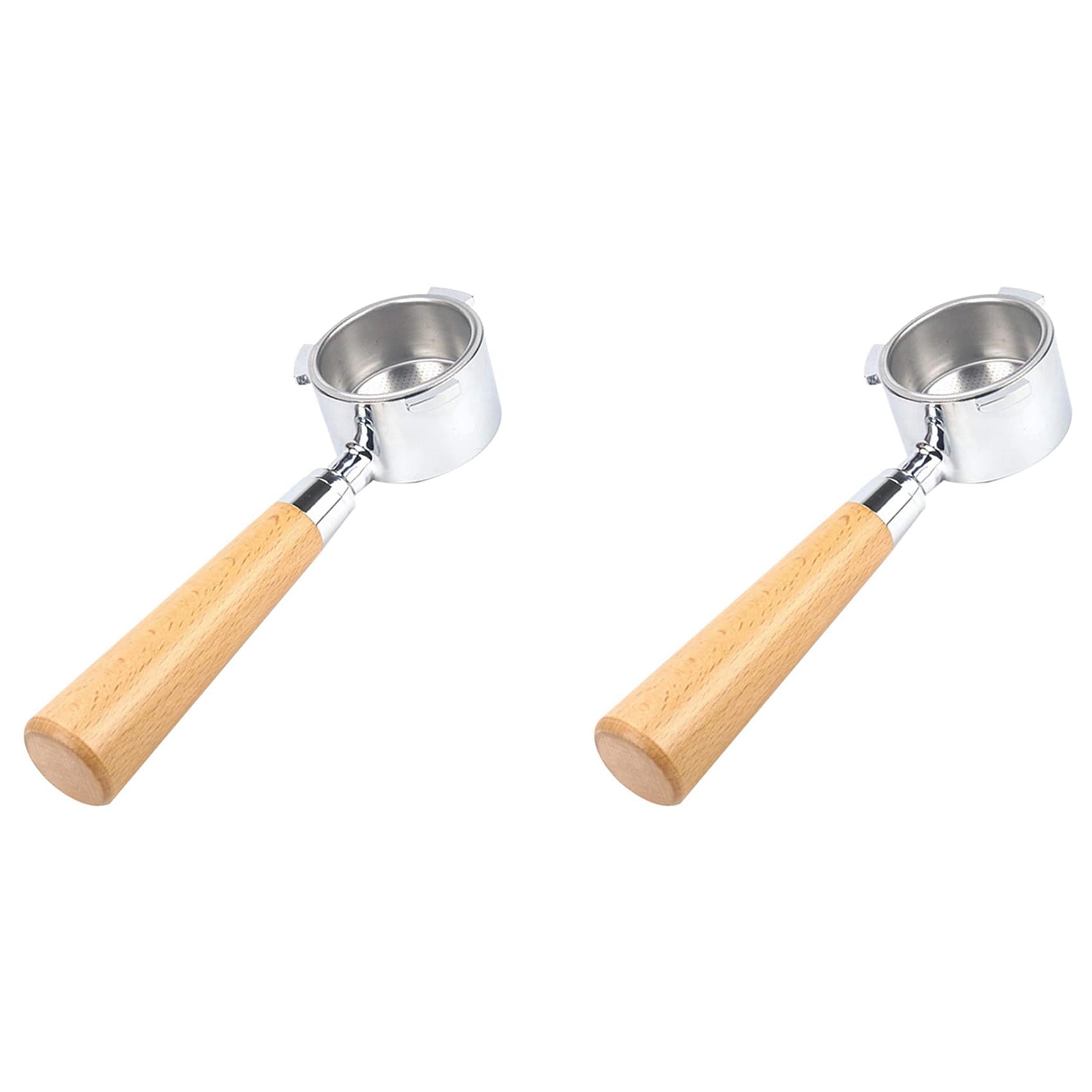 Hndhbfgrt 2pcs 51mm Coffee Bottomless Filter for EC680 / EC685, Removable Bottomless Filter Holder with Filter Basket