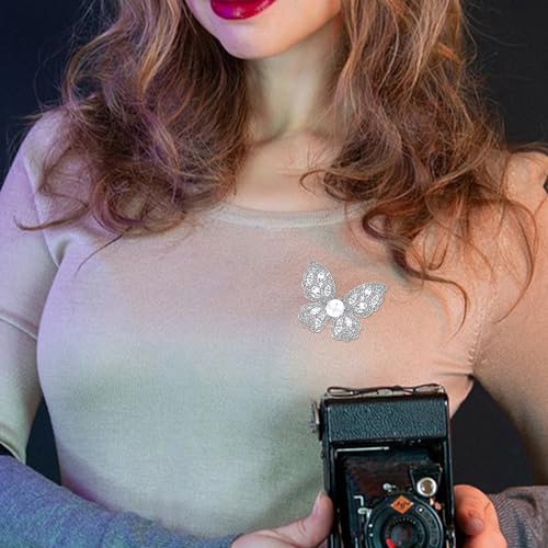 Image of Butterfly Brooch for Women, Insect Butterfly Pins Shawl Pin Clip Flashing Butterfly Jewelry Fashion Brooch Wedding Accessories Sweater Scarf Brooch for Women
