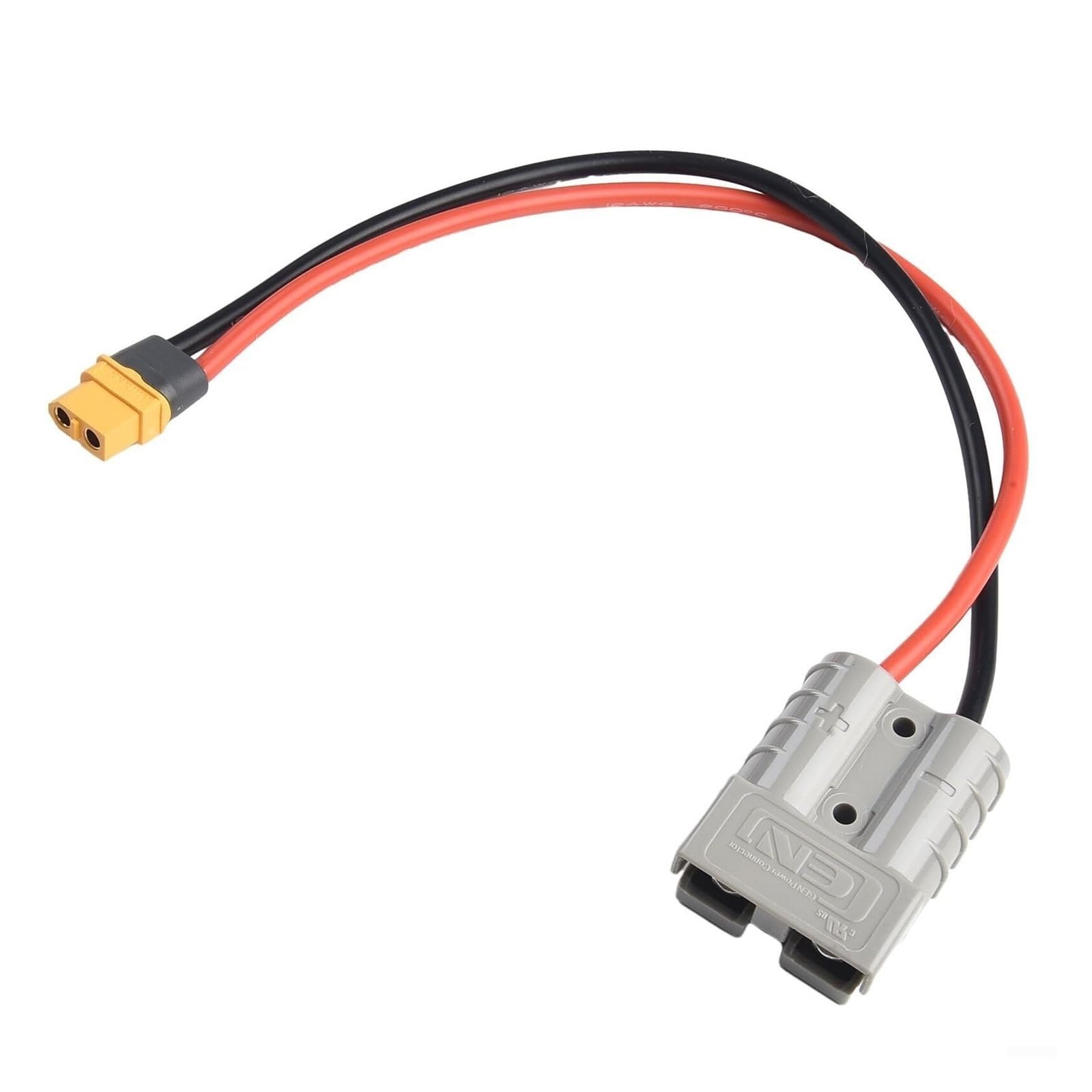 Adaptador de conector Anderson de 50 AMP 600 V – Cable de 12 AWG de 30 cm, aplicable a la estación de energía solar portátil XT60 RC
