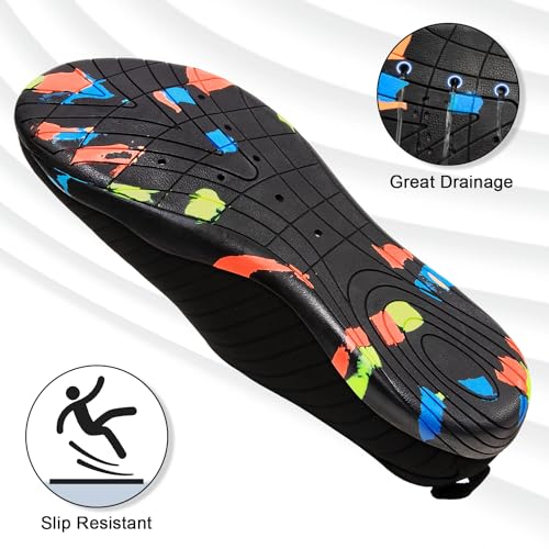 ATHMILE Water Shoes for Women Men River Aqua Shoes Barefoot Sport Quick-Dry Adult Swim Shoes for Beach Lake Pool Hiking Surfing Kayaking Camping Size3