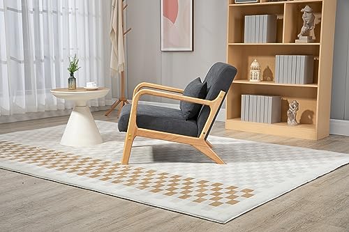 Sillón Plegable Algodón Gris miniatura 4