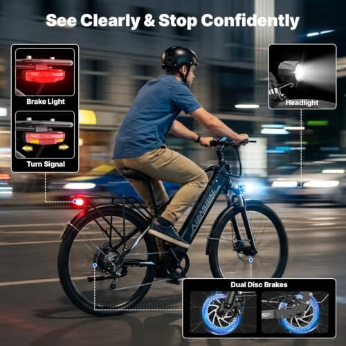Aipas C1/C2 Electric Bike for Adults, 1100W Peak Motor, 62-Mile Range Ebike image 29