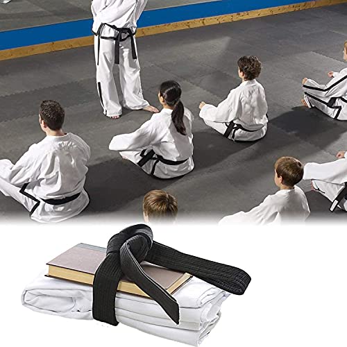 Lymgs BLACKBELT-280CM 110 Inch Black Karate Belt, 280Cm Taekwondo Solid Rank Martial Arts Belts Universal Fit thumb #6