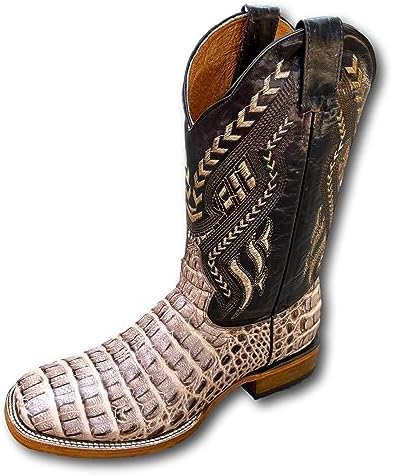 Python Botas Vaqueras De Square Toe Botas Con Piel De Serpiente