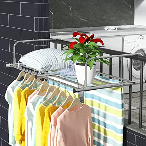 Solution d'économie d'espace pour sécher le linge sur balcon et fenêtre - 2